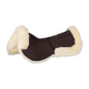 Ammortizzatore in cotone con tasche e montone Equestro - Marrone / naturale