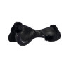Ammortizzatore Acavallo Close Contact Classic in gel con memory foam e montone - Nero / nero