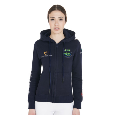 Felpa con multi-logo donna Equestro