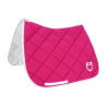 Sottosella da addestramento in tessuto tecnico con logo GP Equestro - Fucsia / bianco