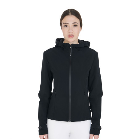 Giacca softshell aderente con cerniera antivento da donna Equestro