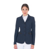 Giacca da concorso traforata da donna 4 bottoni Equestro - Blazer marine