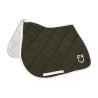 Sottosella da salto in tessuto tecnico con logo GP Equestro - Verde militare / bianco