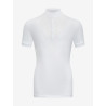 Polo da concorso Eva LeMieux Young Rider maniche corte - Bianco modello vecchio