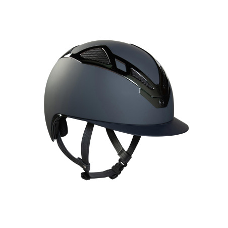 Casco Apex Cromo Blu Marino Opaco Suomy