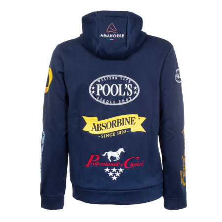 Felpa con Cappuccio Unisex Multilogo Pool's