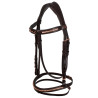 Briglia Inglese con Decorazione del Morso Rose Gold Supreme - Marrone
