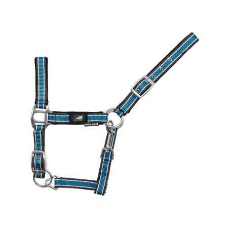 Capestro per Puledro in Nylon Bicolore Regolabile con Moschettone Supreme