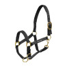 Capestro in nylon con rinforzo in neoprene Umbria Equitazione - Nero