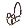 Capestro in nylon con rinforzo in neoprene Umbria Equitazione - Marrone