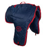 Borsa da Trasporto Imbottita per Sella Western Pool's - Blu navy / rosso