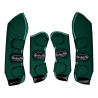 Ghette da Trasporto Rip-Stop con Rinforzi in Pelle Umbria Equitazione - Verde
