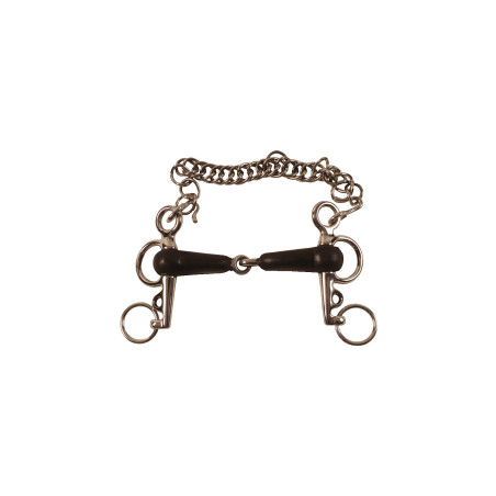 Mors Pelham Rivestito in Gomma con Astine Corte Umbria Equitazione