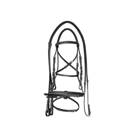 Briglia Supreme con Cuciture a Contrasto e Redini Supreme