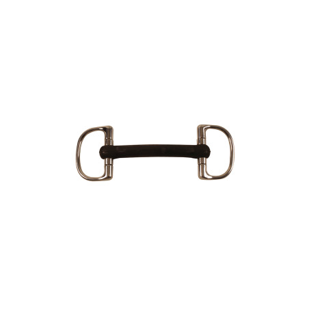 Mors D Ring Pieno in Gomma Rigida Umbria Equitazione
