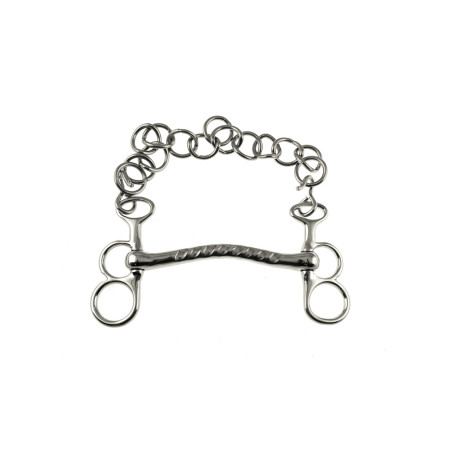 Mors da Conduzione Pieno in Rame Umbria Equitazione