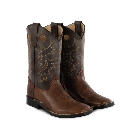 Stivali Western Bambino Modello Square Brown/Choco Pool's