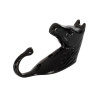 Gancio Portabriglia Testa di Cavallo in Alluminio Colorato Umbria Equitazione - Nero
