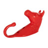 Gancio Portabriglia Testa di Cavallo in Alluminio Colorato Umbria Equitazione - Rosso