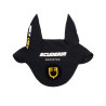 Cuffie Scuderia Equestro in tessuto tecnico con chiusura in Velcro - Nero