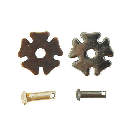 Coppia di rotelle per speroni con rivetti 303 Pool's