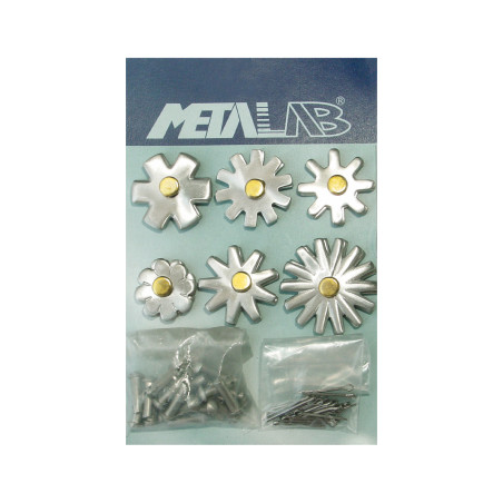 Cartina di speroni Metalab con rotelle Pool's