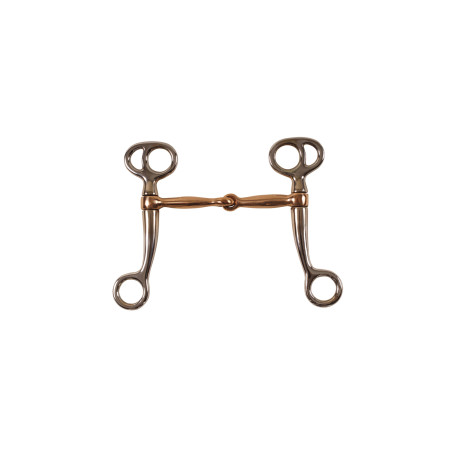 Mors in ferro e rame con aste corte Pool's