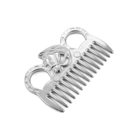 Pettine in alluminio a forma di testa di cavallo Umbria Equitazione