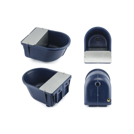 Abbeveratoio a livello costante con coperchio in SS in PVC Umbria Equitazione