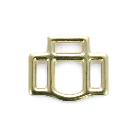 Fibbia per cavezza solida quadrata a 3 vie Umbria Equitazione