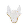 Cuffia antimosche pony Derby cotone - Bianco / oro / bianco