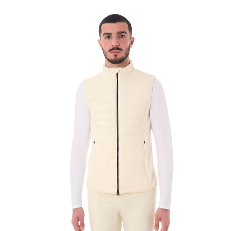 Gilet Equestro da uomo taglio slim in tessuto tecnico