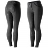 Pantaloni Horze Grand Prix da donna con fondo in silicone - Nero
