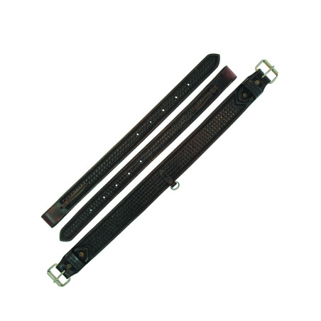 Cinghia posteriore western Lakota con decorazioni a cestino