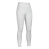 Leggings HKM Jil a vita alta con inserti in silicone - Bianco