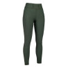Leggings HKM Jil a vita alta con inserti in silicone - Verde oliva