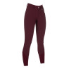 Pantaloni HKM Lauria Garrelli con fondo intero in silicone - Bordeaux