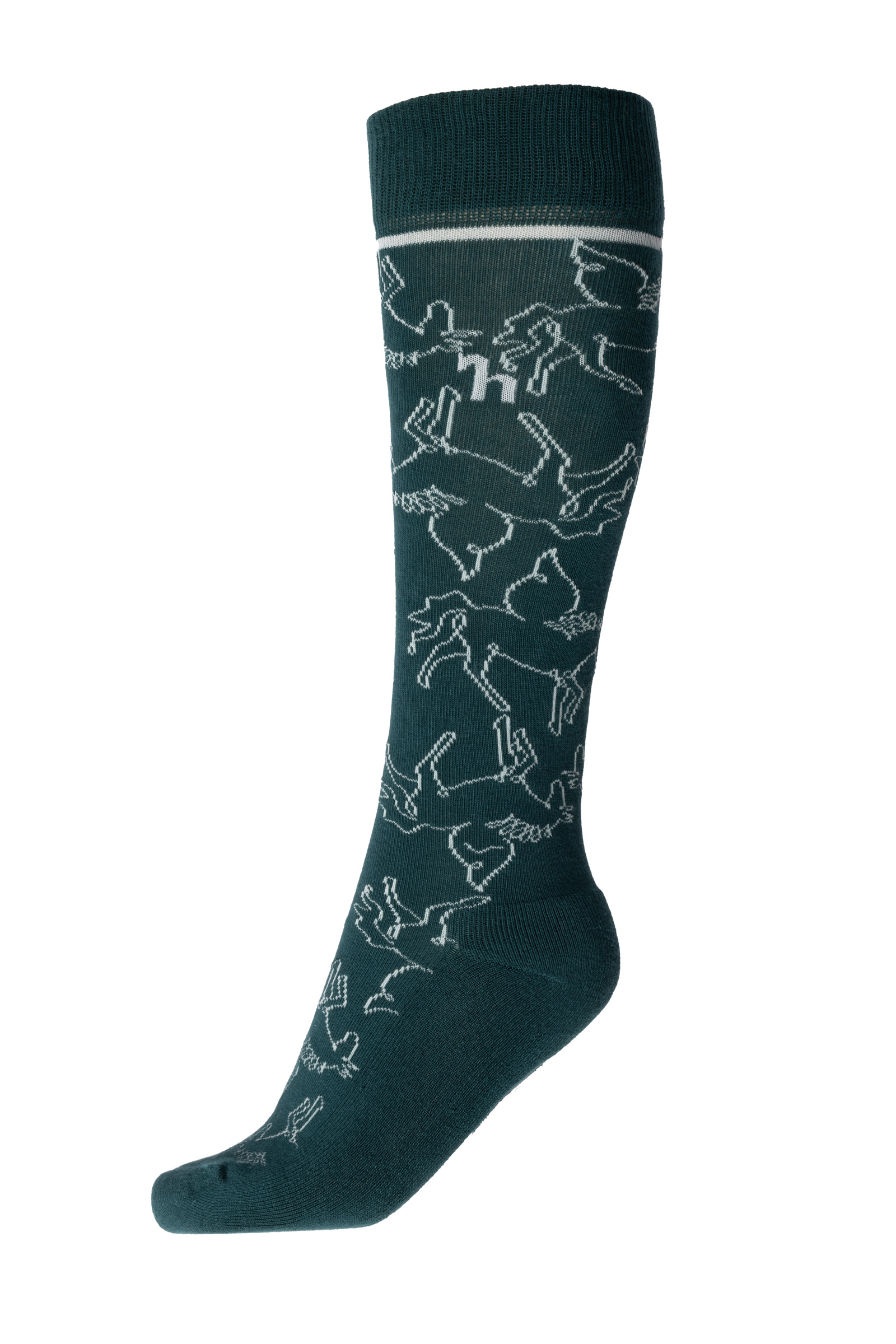 Calzini invernali da bambino Horze Pegasus Verde acqua scuro Calzini invernali da bambino Horze Pegasus Verde acqua scuro