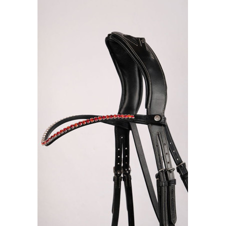 Frontalino Montar Fair crystal rosso curvo