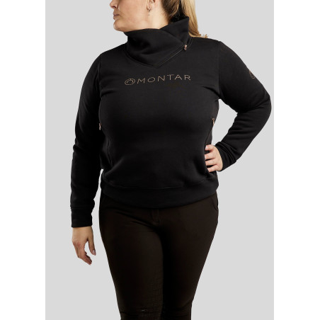 Maglia Montar Naja con zip al collo crystal rose gold Curve donna