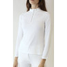 T-shirt Montar MoMaja a maniche lunghe da donna - Bianco