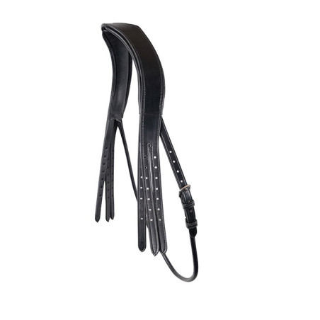 Capezzina di briglia Montar in cuoio conciato con sottogola rotondo