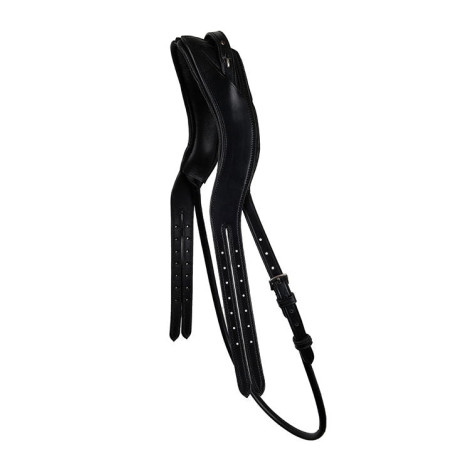 Fascia frontale da monta in cuoio conciato con sottogola rotondo