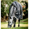 Coperta Horseware High Neck Amigo® Bravo 12 Original 250g 1200D - Nero / grigio titanio / argento