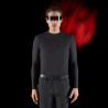 Base Layer uomo maniche lunghe Equestro Ridertechnology - Nero