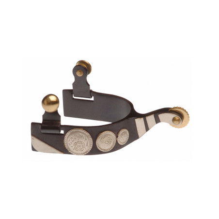 Speroni Lakota neri con placca in metallo