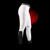 Pantaloni slim fit da donna Equestro Ridertechnology full grip - Bianco