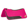 Sottosella western in feltro con inserti in cuoio 32"x32" Pool's - Fucsia