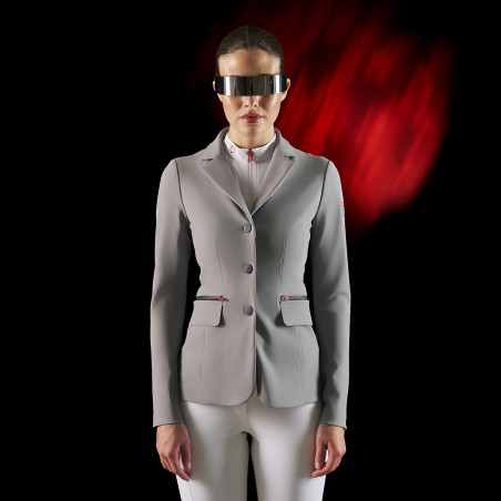 Giacca da concorso da donna Equestro Ridertechnology con cuciture termosaldate