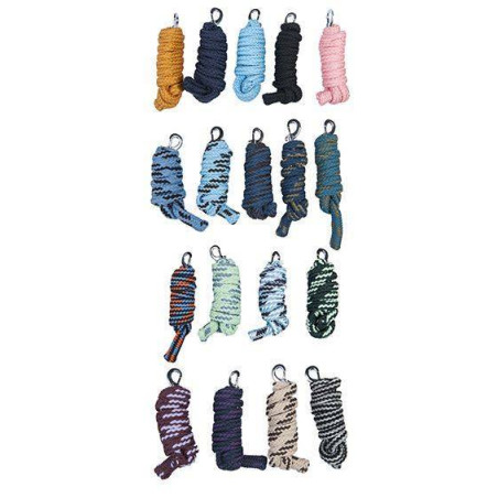 Lunga doppia intrecciata con moschettone HKM